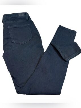 PAIGE Verdugo Ultra Skinny Jeans Black Overdye Size 29 Mid Rise Stretch Denim